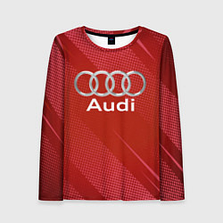 Женский лонгслив Audi - абстракция