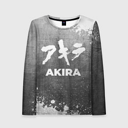 Лонгслив женский Akira - grey gradient, цвет: 3D-принт