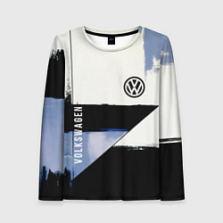 Лонгслив женский Volkswagen логотип, цвет: 3D-принт