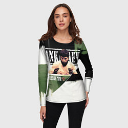 Лонгслив женский Магомед Анкалаев боец ММА, цвет: 3D-принт — фото 2