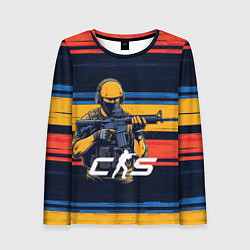 Лонгслив женский Counter strike go 2, цвет: 3D-принт