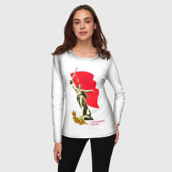 Лонгслив женский Праздник победы, цвет: 3D-принт — фото 2