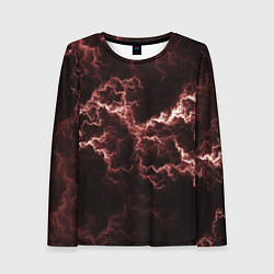 Лонгслив женский Lightning red, цвет: 3D-принт