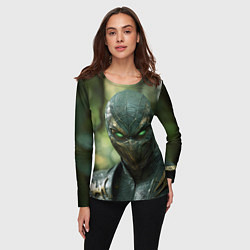 Лонгслив женский Reptile green Mortal kombat, цвет: 3D-принт — фото 2