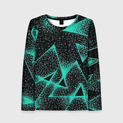Женский лонгслив The triangle is light blue