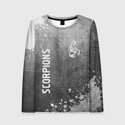 Женский лонгслив Scorpions - grey gradient вертикально