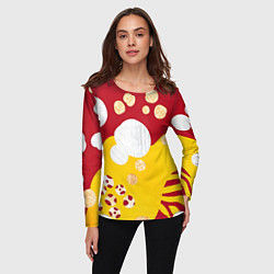 Лонгслив женский Анималистичный паттерн, цвет: 3D-принт — фото 2