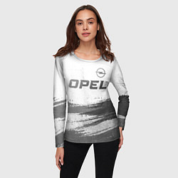 Лонгслив женский Opel - white gradient посередине, цвет: 3D-принт — фото 2
