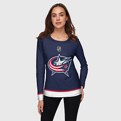 Лонгслив женский Columbus Blue Jackets - NHL team, цвет: 3D-принт — фото 2