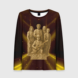 Женский лонгслив ACDC стиль памятника