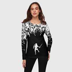 Лонгслив женский И один в поле воин, цвет: 3D-принт — фото 2