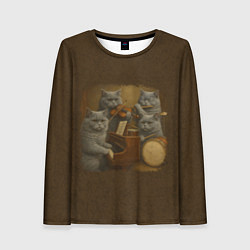 Лонгслив женский Когда твоя Наташа певица, цвет: 3D-принт