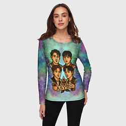 Лонгслив женский Astro в стиле татуировки, цвет: 3D-принт — фото 2