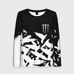 Женский лонгслив Monster energy crow