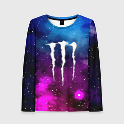 Лонгслив женский Monster energy neon space, цвет: 3D-принт