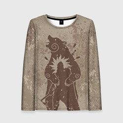 Лонгслив женский Медведь хранитель, цвет: 3D-принт