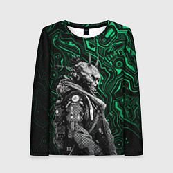 Женский лонгслив Японский кибернетический Они