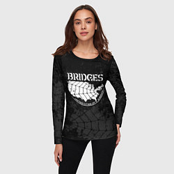 Лонгслив женский Bridges company, цвет: 3D-принт — фото 2