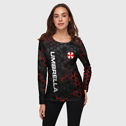 Лонгслив женский Амбрелла - плиты с подсветкой, цвет: 3D-принт — фото 2