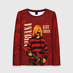 Женский лонгслив Нирвана, гранж из 90-х