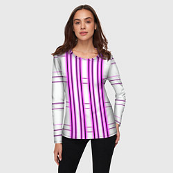 Лонгслив женский Neon pink, цвет: 3D-принт — фото 2