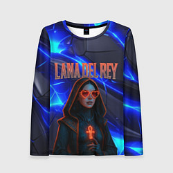 Лонгслив женский Lana Del Rey киберпанк, цвет: 3D-принт