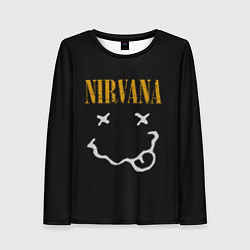 Лонгслив женский Nirvana rock music, цвет: 3D-принт
