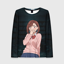 Лонгслив женский Испуганная Сиратори Айра, цвет: 3D-принт