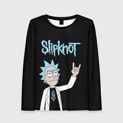 Женский лонгслив Slipknot и Рик Санчес из Рик и Морти