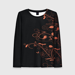 Лонгслив женский Китайский орнамент, цвет: 3D-принт