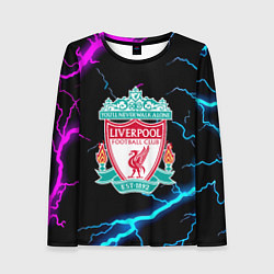 Лонгслив женский Liverpool neon storm, цвет: 3D-принт
