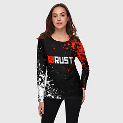 Лонгслив женский Раст - лого, цвет: 3D-принт — фото 2