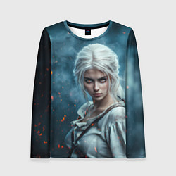 Лонгслив женский Цири с огненными глазами, цвет: 3D-принт