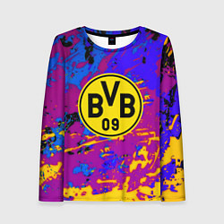 Женский лонгслив Borussia абстрактные краски