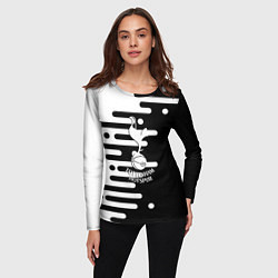 Лонгслив женский Тоттенхэм Хотспур геометрия, цвет: 3D-принт — фото 2