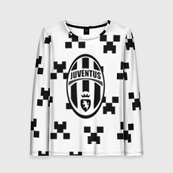 Женский лонгслив Juventus x minecraft pattern