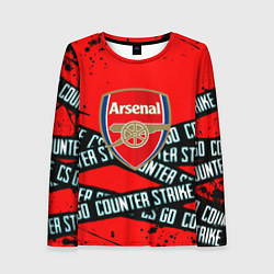 Женский лонгслив Arsenal x counter strike game