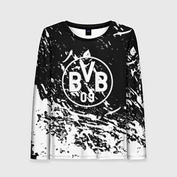 Женский лонгслив Borussia белые краски