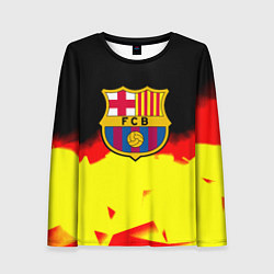 Женский лонгслив Borussia абстракция золото геометрия