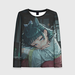 Женский лонгслив Маомао с кошачьими ушками