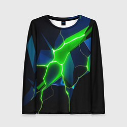 Женский лонгслив Neon green glow