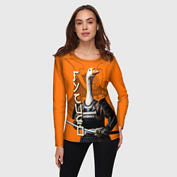 Лонгслив женский Гусидо - путь гуся, цвет: 3D-принт — фото 2