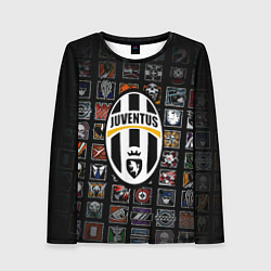Женский лонгслив Juventus ачивки паттерн