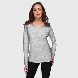 Лонгслив женский Снег сугробы, цвет: 3D-принт — фото 2