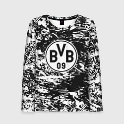 Женский лонгслив Боруссиа белые краски