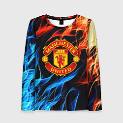 Женский лонгслив Манчестер Юнайтед огонь битва