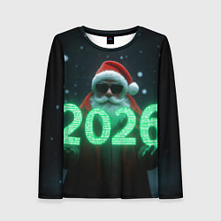 Лонгслив женский Кибер дед, цвет: 3D-принт