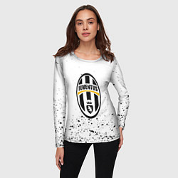 Лонгслив женский Juventus краски текстура всплеск, цвет: 3D-принт — фото 2