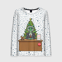 Лонгслив женский Я устал я ухожу - новогодний мем 2026, цвет: 3D-принт