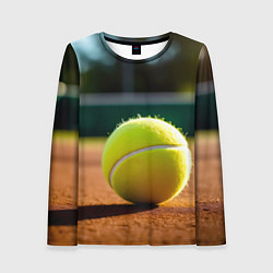 Женский лонгслив Теннисный мяч на закате